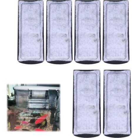 Filtres en coton pour aquarium, 135 x 55 mm, cartouche filtrante pour aquarium, accessoires pour aquarium, filtre en coton à suspendre dans les aquariums. (1/4)