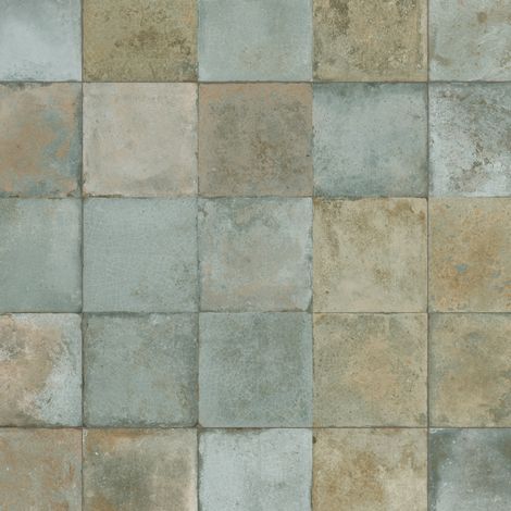 Carrelage Vintage effet Zellige Vert 33x33x0,95 cm Orelia - Sol et mur intérieur (vendu par carton de 1,09 m²) - RO'MA CARRELAGE