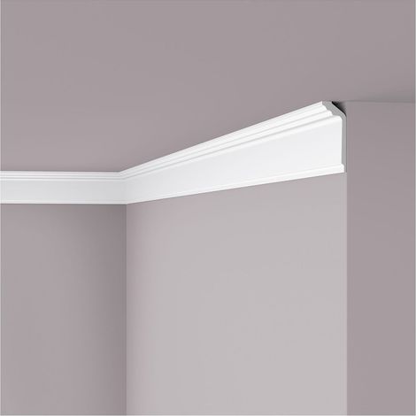 Cornisa NMC GT NOMASTYL Noel Marquet Moldura decorativa Perfil de estuco diseño moderno blanco 2 m (1/4)