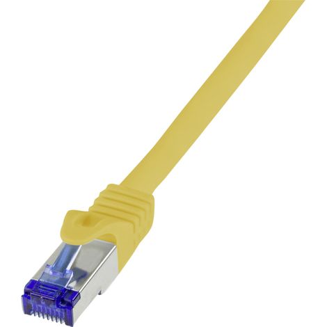 LogiLink C6A047S RJ45  CAT 6a S/FTP 1.50 m Gelb  1 St.