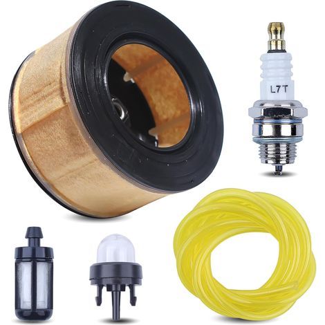 LinDuxe Luftfilter-Tune-Up-Kit für Stihl MS261 MS271 MS291 MS311 Kettensäge, Luftfilter + Zündkerze + Kraftstofffilter + Kraftstoffleitung + Stangenmutter, Ersatzteile, ersetzt 1141 120 1600