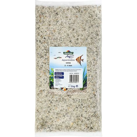 Dehner Ghiaia per Acquario, 2-4 mm, 5 kg, Colore: Bianco (1/2)