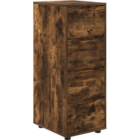 Maison Exclusive - Armadio Rovere fumé 40 x 48 x 105 cm Legno multistrato (1/5)