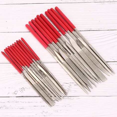 Ensemble de 20 limes aiguilles en métal pour le polissage de bijoux et la sculpture sur bois. Accessoires pour outils. (1/5)
