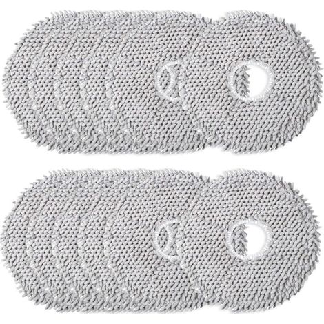 Lot de 12 serpillères en microfibre - Accessoires pour robot aspirateur - Lavables - Accessoires pour Dreame L10s Ultra/L10 Ultra/L20 Ultra/L10s Pro Ultra Heat (1/4)