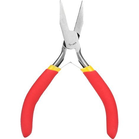 Akozon Pince à Bec, 5 en Tu-505 Mini en Acier au Chrome Vanadium Toothless Aiguille Pince à Bec avec poignée en Plastique. (1/5)