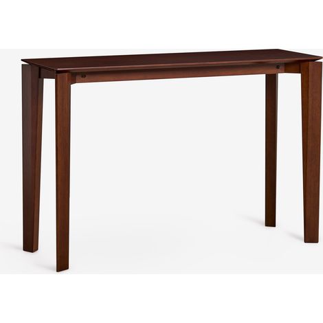 Consola recibidor rectangular 120x40 cm en MDF con chapa de nogal Tanzania SKLUM              (1/5)