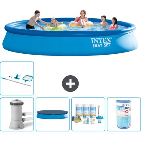 Intex Piscine Easy Set Ronde - 457x84 cm - 6-pièces S31161 (1/5)