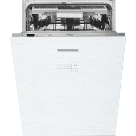 Façade pour lave-vaisselle tout intégrable Bellissi Blanc L 45 cm - Porte avec poignée apparente Blanc (1/5)
