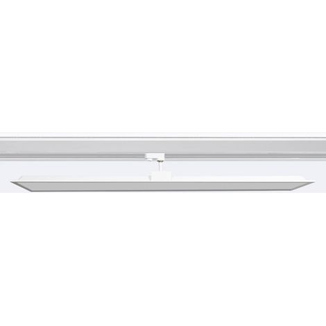 Panel LED 120x30 cm 40W 4000lm  para Carril Trifásico No Flicker 3000K Individual Blanco Cálido