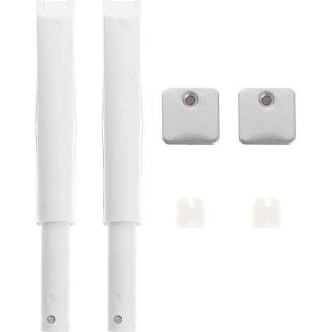 Dispositifs de Rebond à Pression pour Portes D’armoires 2 Pièces, Installation Encastrée, Finition Blanche Résistante au Jaunissement, Compatibles Portes de Placard et Penderie, (1/5)