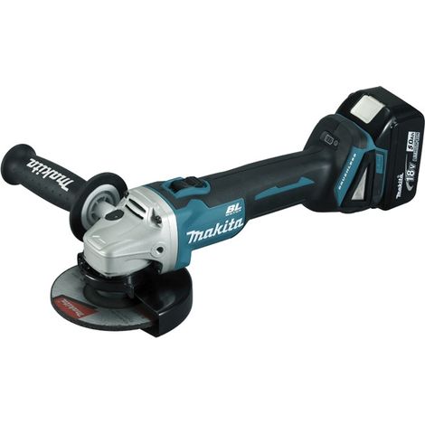 Makita – Meuleuse d'angle sans fil 125 mm DGA506RTJ – 2 batteries 5Ah – Moteur sans charbon – Technologie XPT pour protection