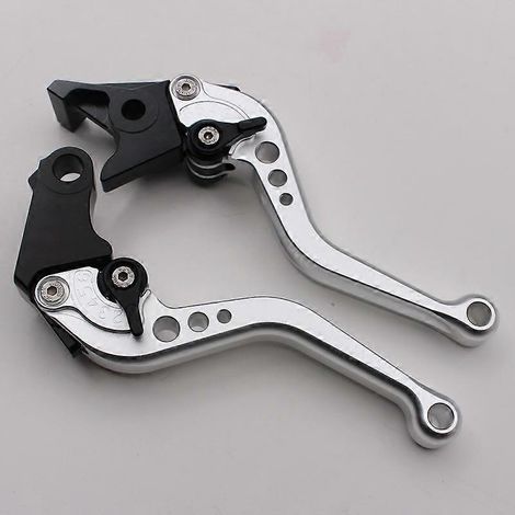 Levier de frein, d'embrayage et de guidon CNC modifié pour moto VT750 Phantom/Shadow/Spirit (argent 2) (1/5)