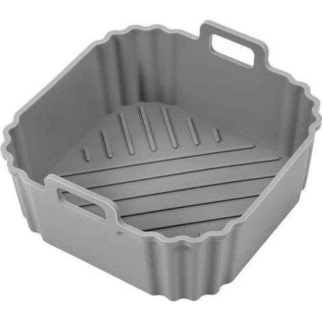 Plaque De Cuisson Carrée - Silicone Alimentaire - Pour Friteuse À Air Chaud - 20 X 20 X 5 Cm - 1 Pièce (1/5)