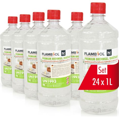 24x 1 L FLAMBIOL® Premium Brenngel