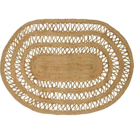Tapis à surface naturelle, 100 x 152 cm, jute. (1/5)
