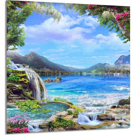 Panneau de verre POUR la cuisine 60x65 Montagnes (1/5)