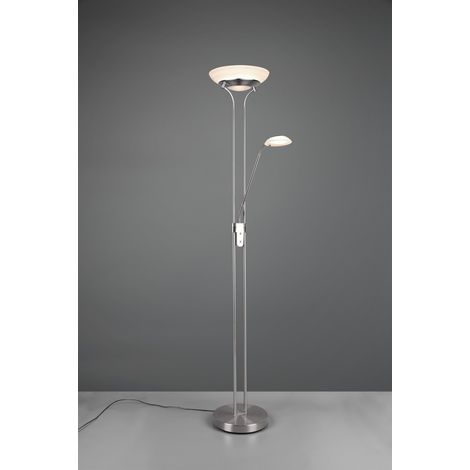Piantana Led Dimmer con Luce Spot da Lettura Orson Nichel Trio Lighting (1/4)