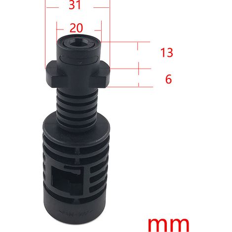 Pistolet à peinture Cross-Border Kai série K, tige d'extension pour haute et basse pression, buse directe en éventail réglable, pulvérisation rotative (adaptateur série K buse directe en éventail rég (1/5)