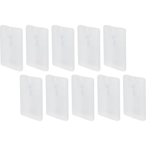 Lot de 10 flacons vaporisateurs de parfum de 20 ml, format carte de crédit, avec pompe à vaporisateur plate vide. (1/5)