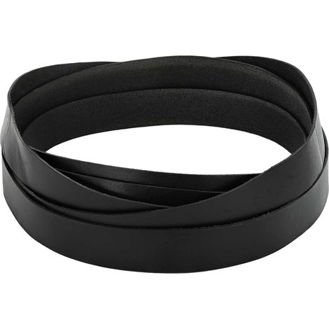 Correa de Cuero Negro 200 x 4 cm Cuero vidaXL