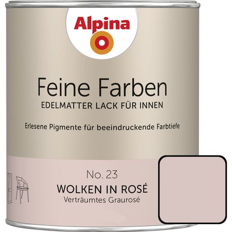 Alpina Feine Farben Lack No. 23 Wolken in Rosé graurosé edelmatt 750 ml Buntlacke (1/2)