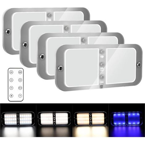 plafonnier led 12 v 72 led 700 lm pour camping-car bateau caravane