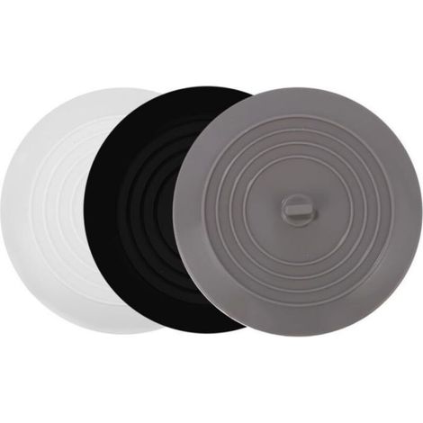 Bouchon Vidange Silicone - 15 cm - Universel Pour Baignoire Évier Drain - 3 Pièces (1/4)