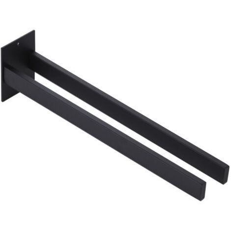Porte-serviettes double moderne en acier inoxydable pour salle de bain, fixation murale pour cuisine et salle de bain, facile à installer