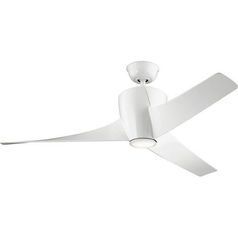 3 Flügel 142 cm Deckenventilator mit LED Light White Fernbedienung Ventilatore da soffitto a 3 pale da 142 cm con telecomando a luce LED bianca (1/3)