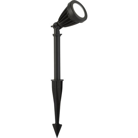 Spot extérieur lampe à brancher lampe de jardin piquet de terre spot LED orientable noir H 46cm (1/3)