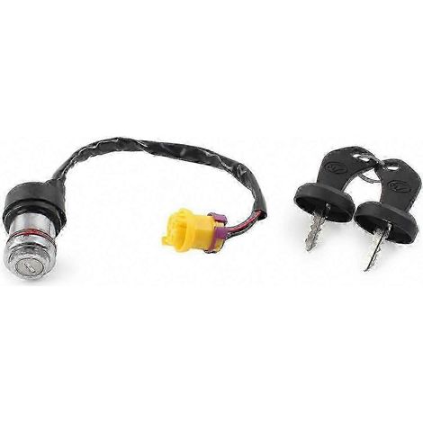 Contacteur à clé de contact 4 fils de remplacement pour quad/SSV Linhai 250, 260, 300 et 400 cm3