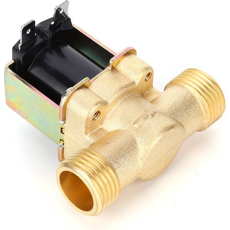 Magnetventil aus Kupfer, elektromagnetisches Ventil, Industriezubehör, 1/2 Zoll, für Solarwarmwasserbereiter, 12 V DC (1/5)