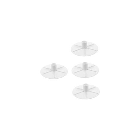 4-teilige Adapterplatte für Poolskimmer und -sauger, weißes Zubehör für Filtersysteme, einfache Installation und hohe Leistung