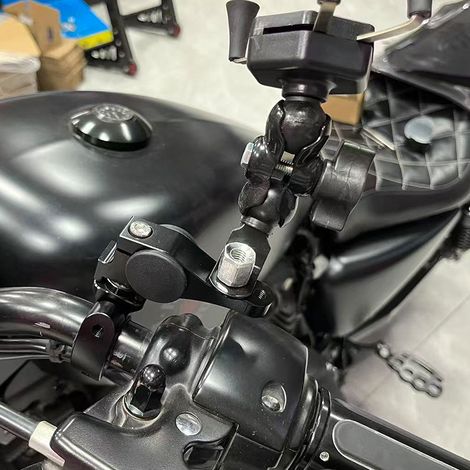 Suitable for motorcycles, off-road vehicles, mobile phone navigation holders, voltmeter multi-functional holders, and rearview mirror mounts. (1/4)