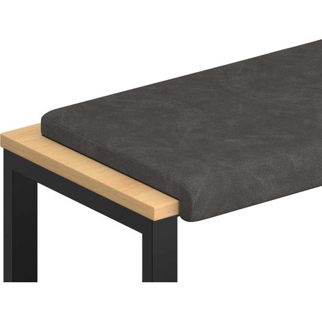 Bankkissen Kunstleder Schwarz Tiefe 35 cm vidaXL (1/5)