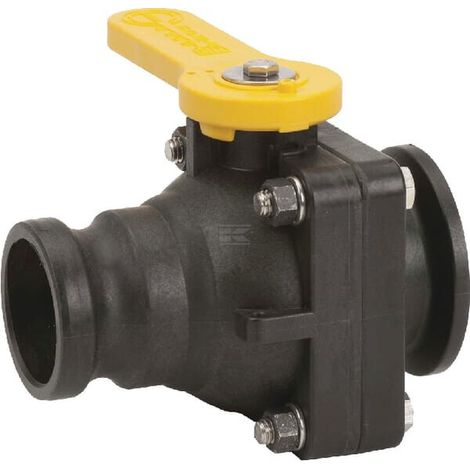 Rubinetto a sfera a 2 vie 2" flangia x 2" pezzo a V Camlock BANJO MVSF220FP