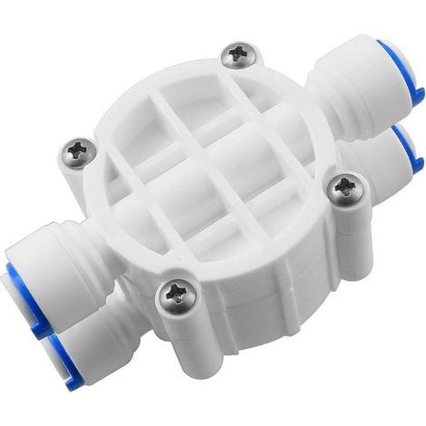 x 4-way valve, 1/4" connection, 6 mm tubing, 5-stage reverse osmosis system (1/5)