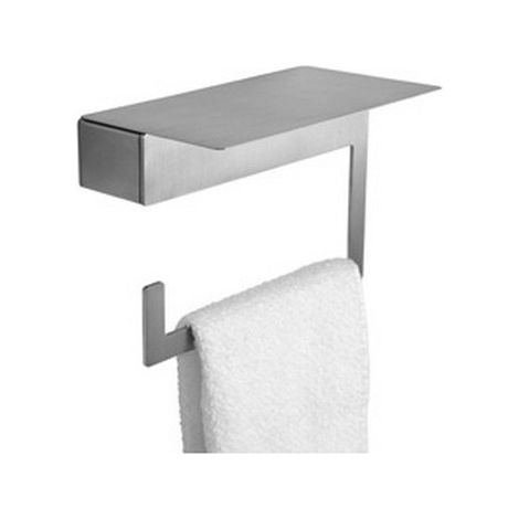 Porta salvietta design moderno in acciaio inox finitura satinata NUEVO-S kamalu