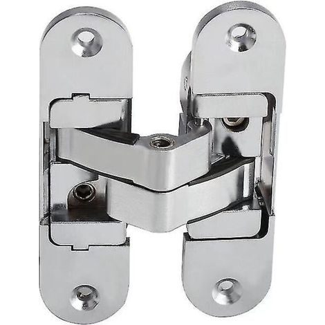 Charnière invisible 3D pour meuble – Acier inoxydable satiné – Lot de 2 pièces – Dimensions 2395mm (gauche + droite) – Réglage 3D (1/2)