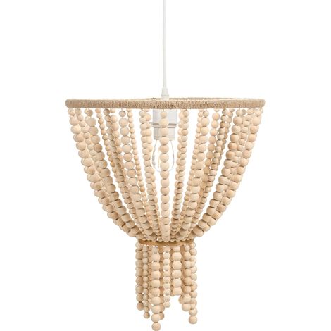 Chandelier PUSWELI Wood Light Brown (1/5)