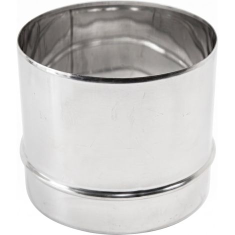 MAKA Raccordo Rigido-Flex per Canna Fumaria in Acciaio Inox, Giunzione da Tubo Rigido a Tubo Flessibile Monoparete AISI 316 Ø 130 mm
