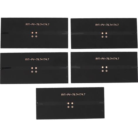 Ortviai Panneau Solaire Portable 5 W x 5 Pièces en Silicium Monocristallin ETFE pour Projets Scientifiques et Électroniques (1/5)