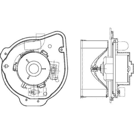 Pulseur d'air habitacle MAHLE AB 135 000P VOLVO 3 075 548 6 9 166 023 9 171 430