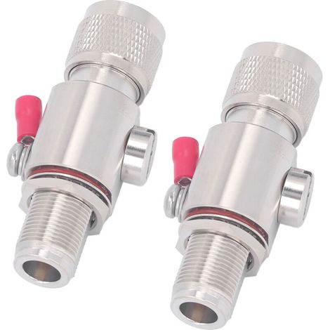 2 pièces parafoudre 2.4G Coaxial Type N mâle à femelle 2G-5.8GHz 50Ω IP67 pour Signal Radio amateur TV (1/5)