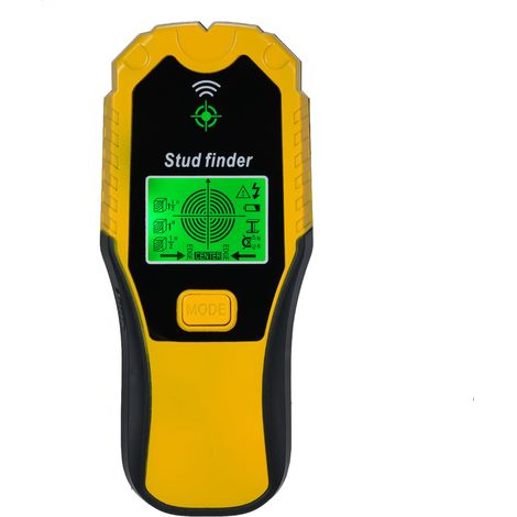 Stud Finder Wall Scanner 5 in 1 Multi-function Stud Finder Tool LCD Display & Audio Alarm for the Center & Edge of Metal Wood and AC Wire Studs Joist Detection