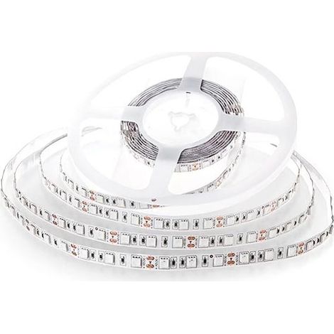 V-TAC VT-5050 24V led streifen strip SMD5050 5M 10W/M 60LED/M 83LM/W warmweiß 3000K IP20 - SKU 212431