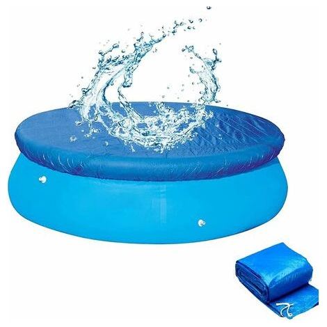 Bâche de piscine, bâche de pluie ronde pour piscines hors sol, durable et adaptée à tous les types de piscines rondes (457 cm de diamètre)1pcs (1/5)