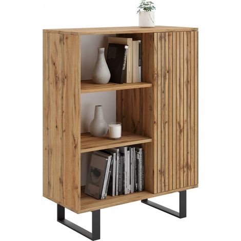 Mobile Fondi rovere artigianale oro - nero, listelli decorativi