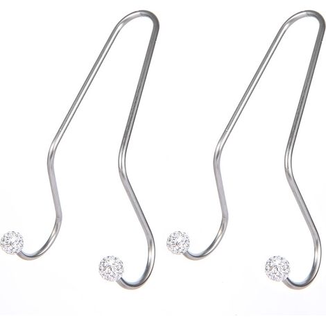 2 ganchos para reposacabezas de coche, organizador colgante, gancho multifuncional de acero inoxidable brillante para asiento de coche para bolso y ropa (blanco)